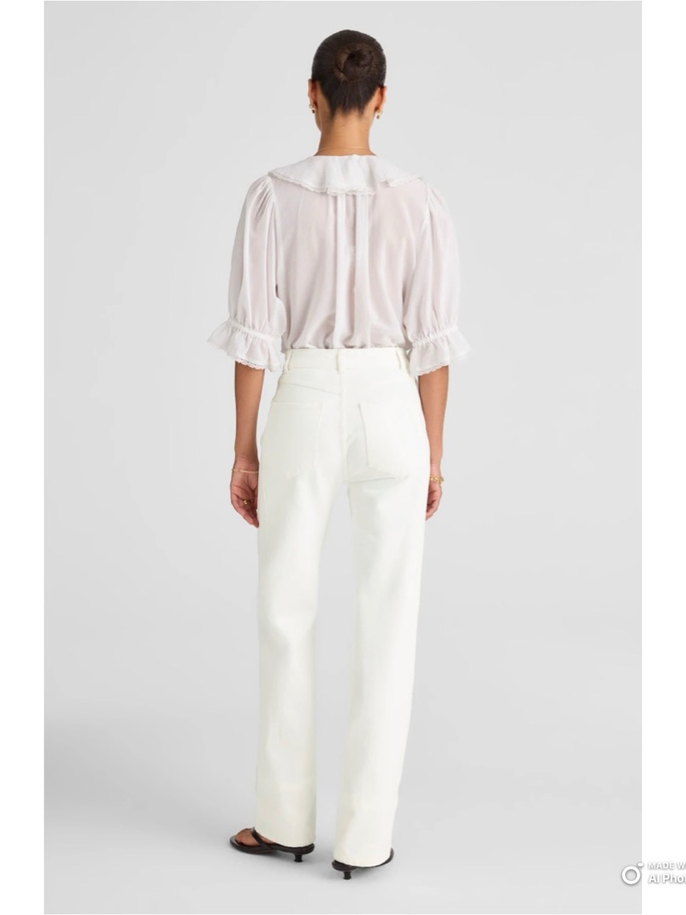 Madewell White The Cleo Straight Jean Size 23 NWT Rigid Denim Summer Jeans - Picture 6 of 16